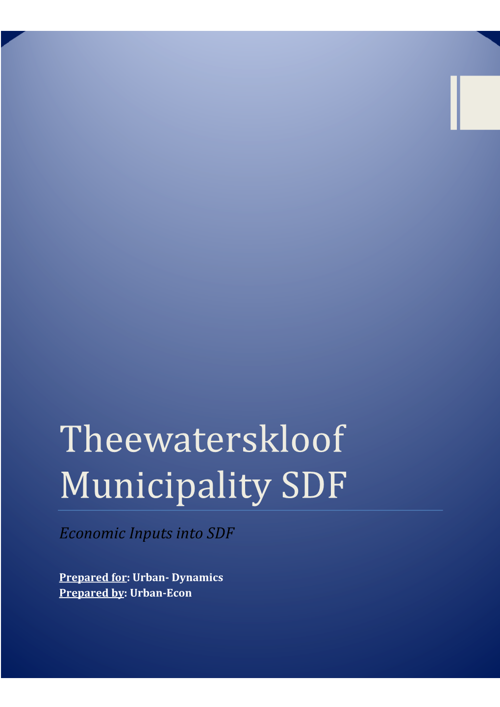 Theewaterskloof Municipality SDF