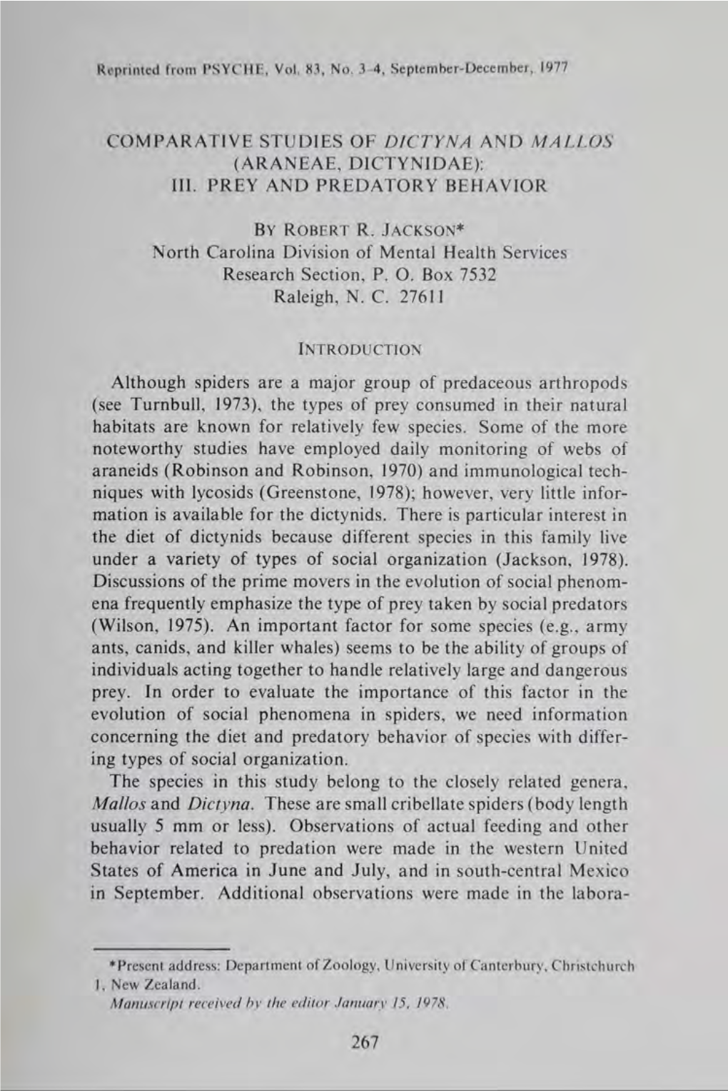 Comparative Studies of Dictyna and Mallos (Araneae, Dictynidae): Iii