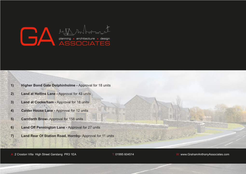 Design & Access Statement Available Residential Sites