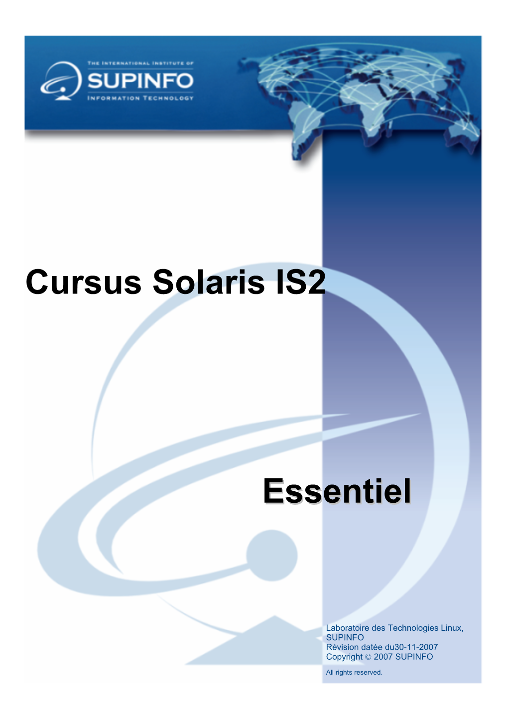 Cursus Solaris IS2 Essentiel