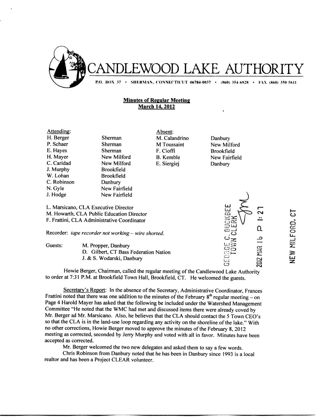 Candlewood Lake Authority