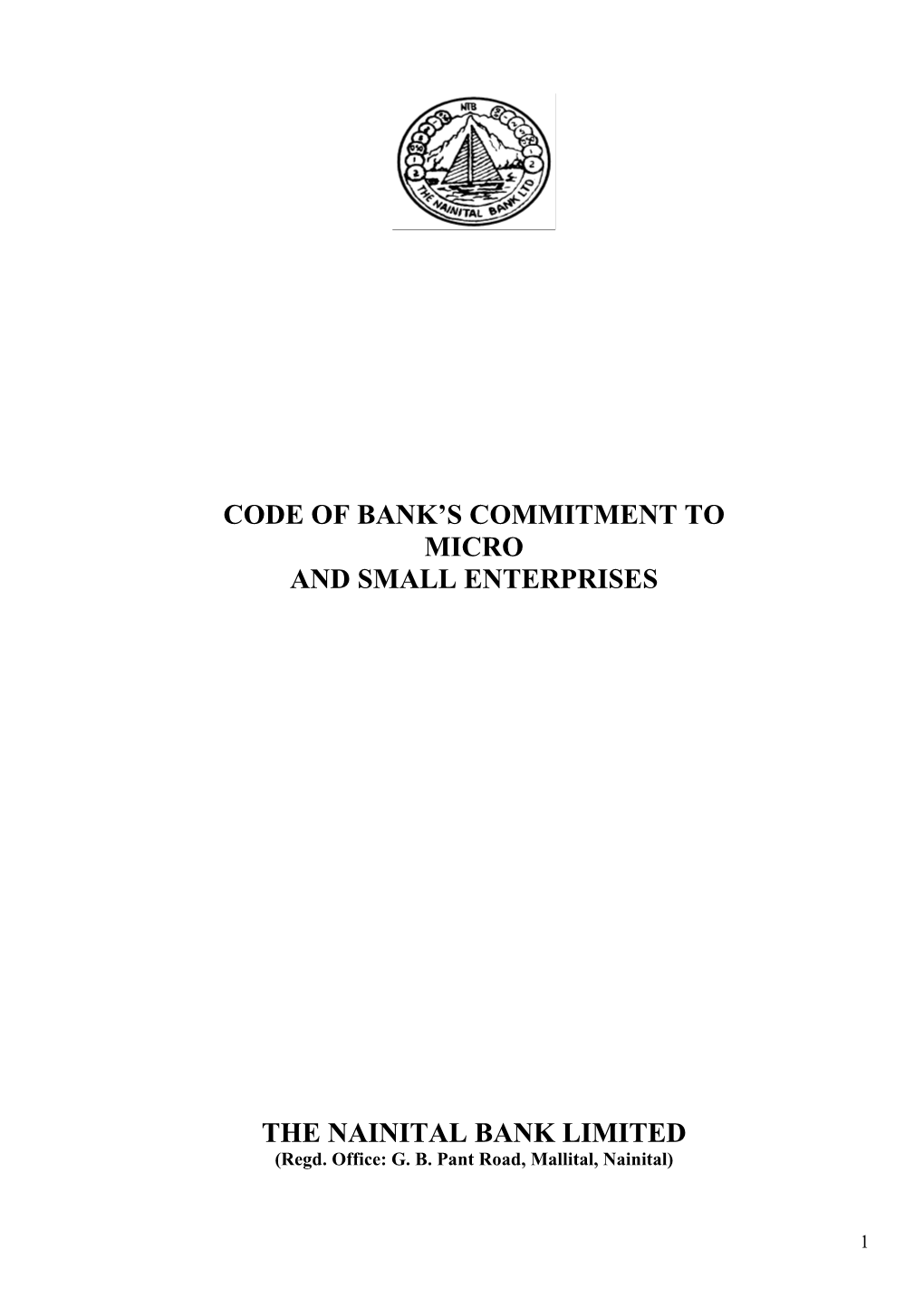 Code of Bank's Commitment To