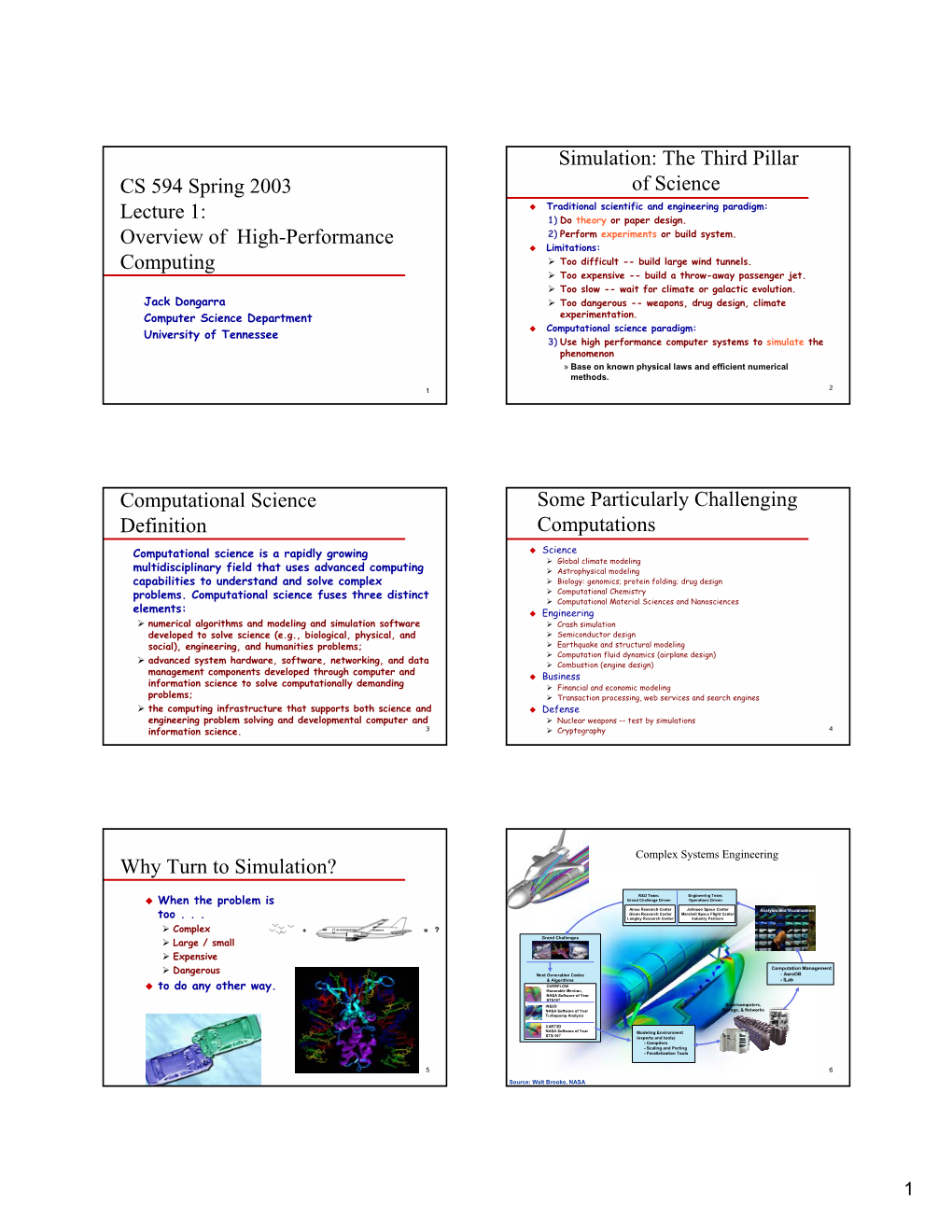 Overview of High-Performance Computing Simulation