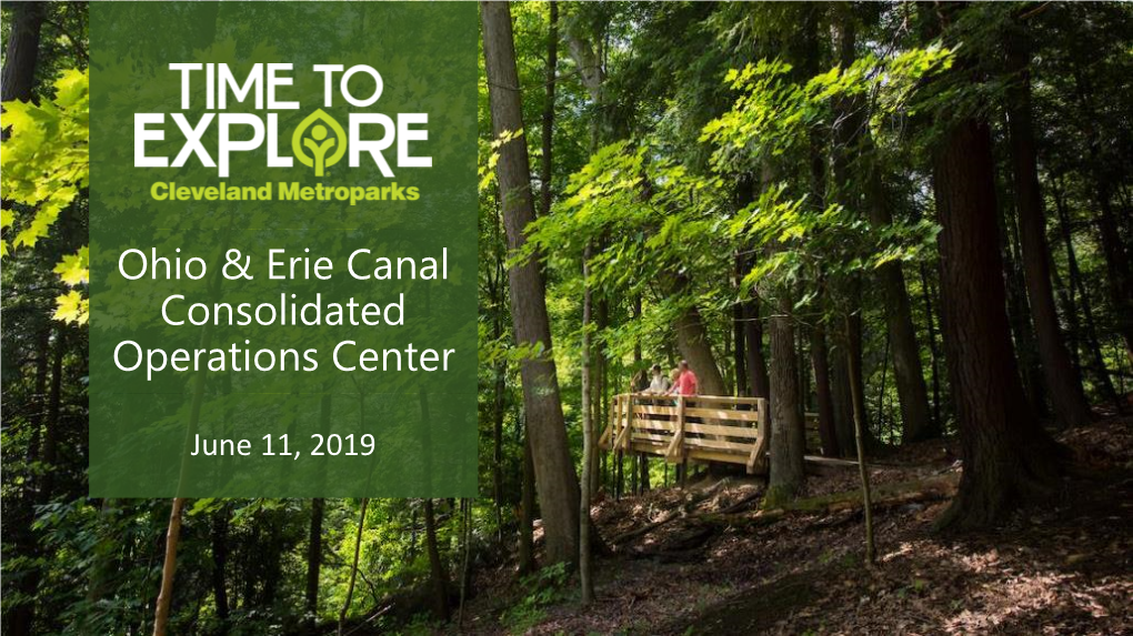 Ohio & Erie Canal Consolidated Operations Center