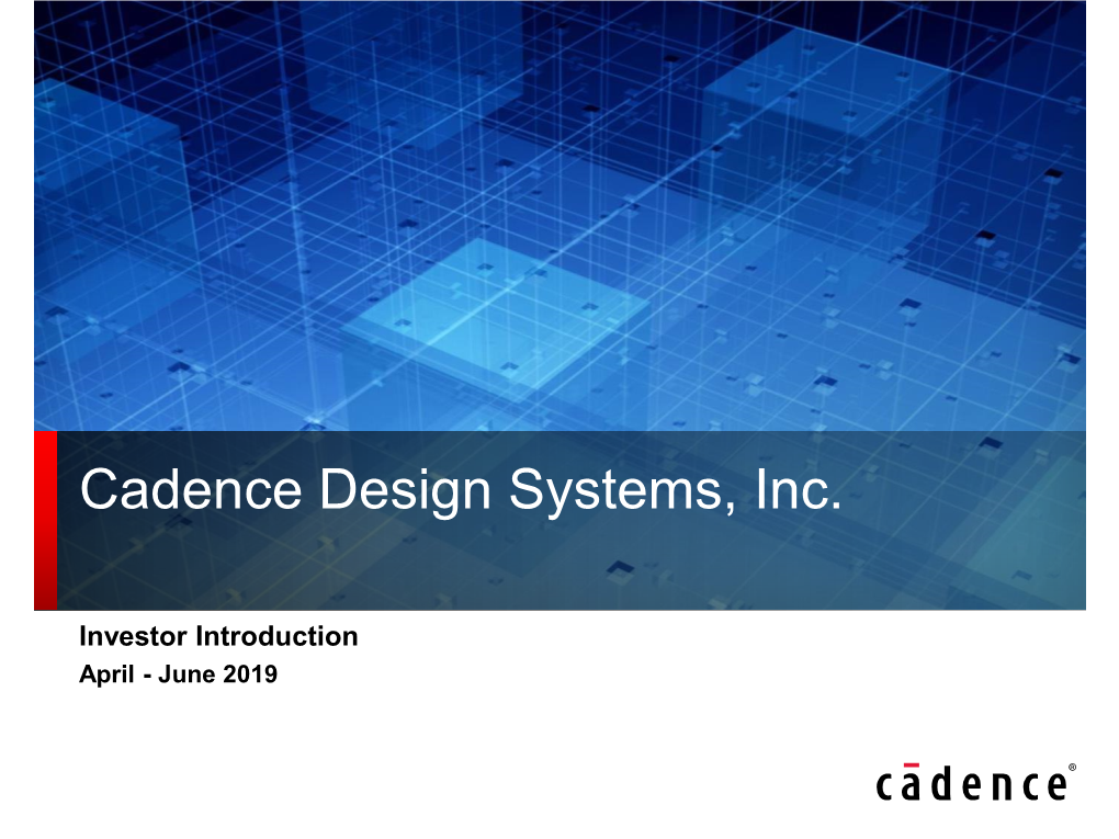 Cadence Design Systems, Inc