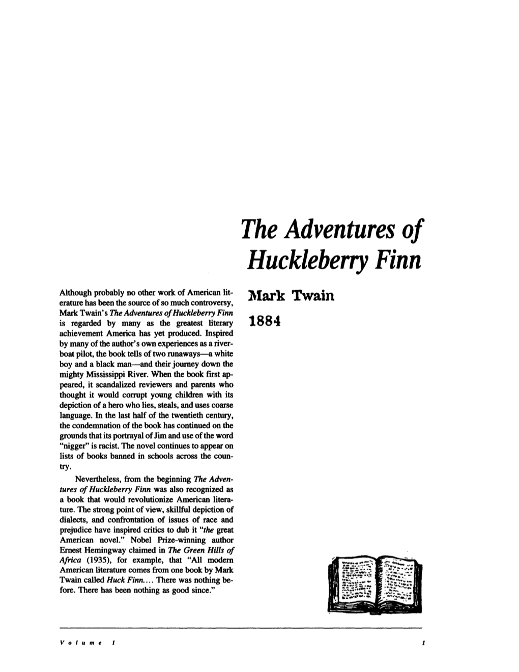 The Adventures of Huckleberry Finn