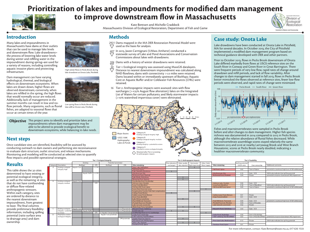 Onota Lake Results Methods Next Steps