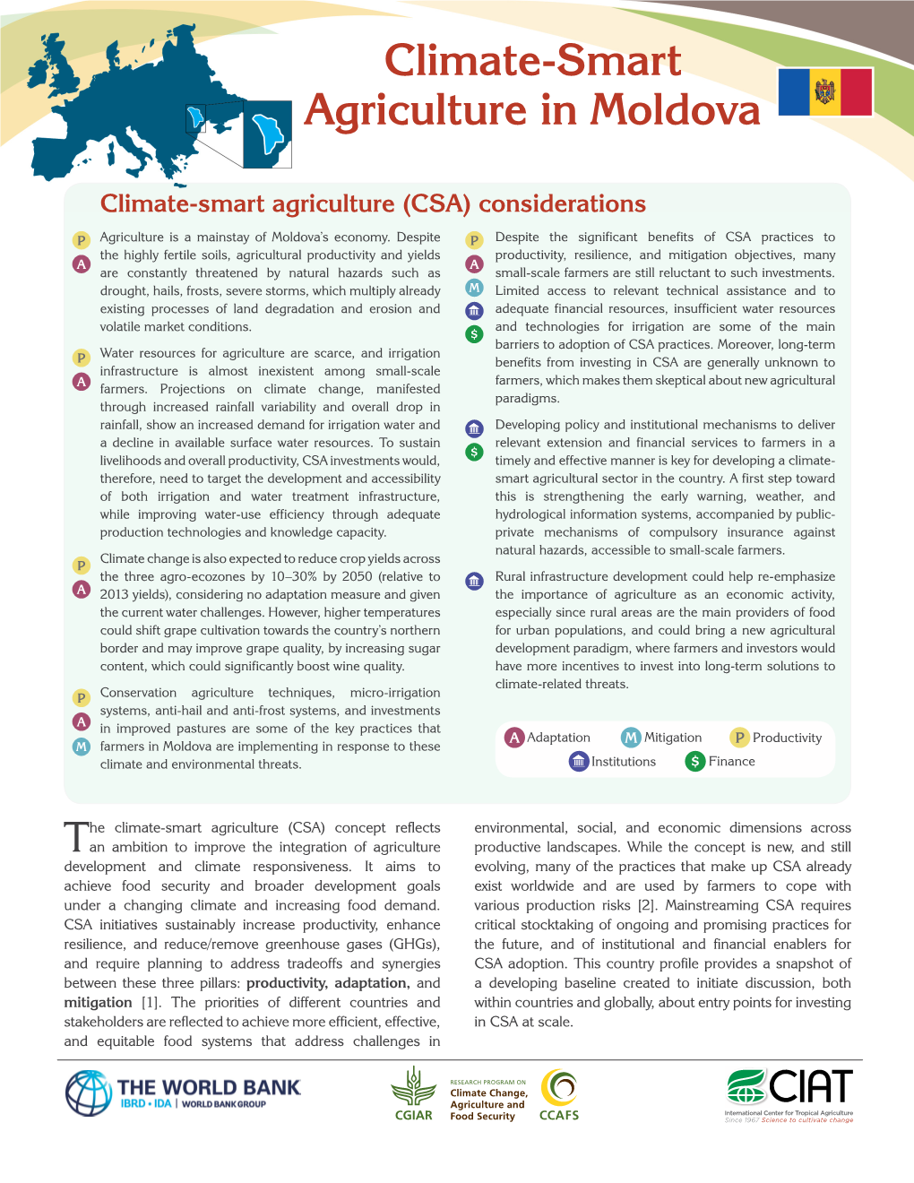 Climate-Smart Agriculture in Moldova