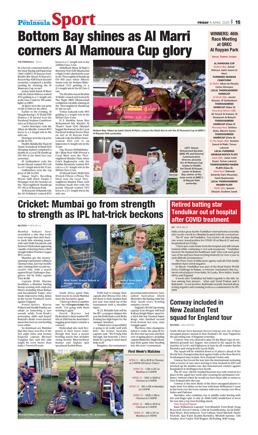 Bottom Bay Shines As Al Marri Corners Al Mamoura Cup Glory