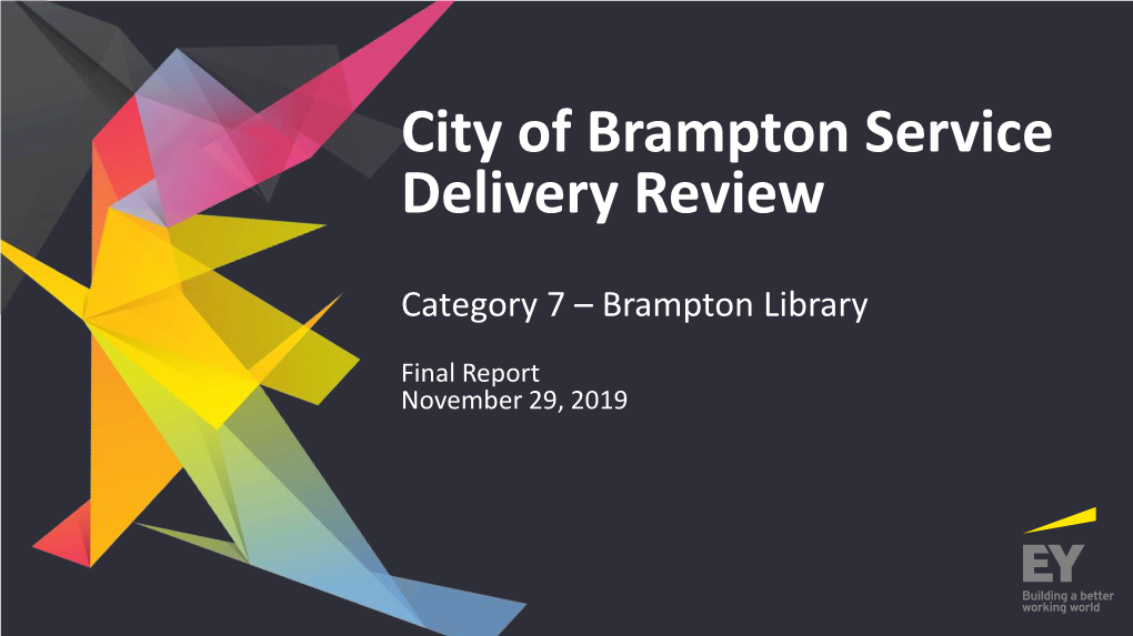 City of Brampton Service Delivery Review