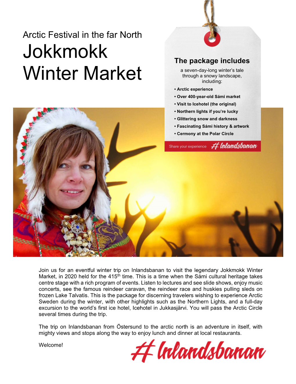 Jokkmokk Winter Market, in 2020 Held for the 415Th Time