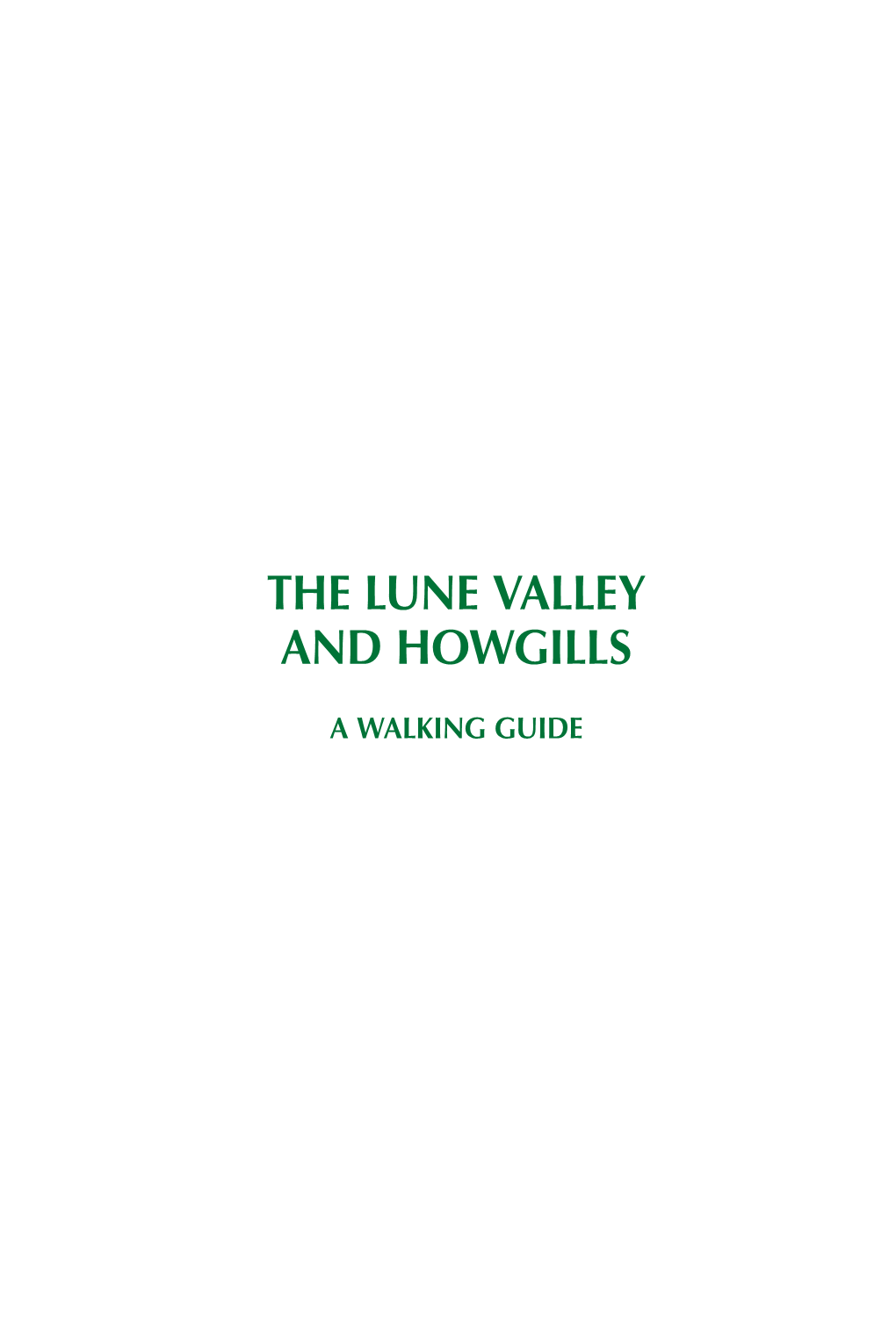 The Lune Valley and Howgills
