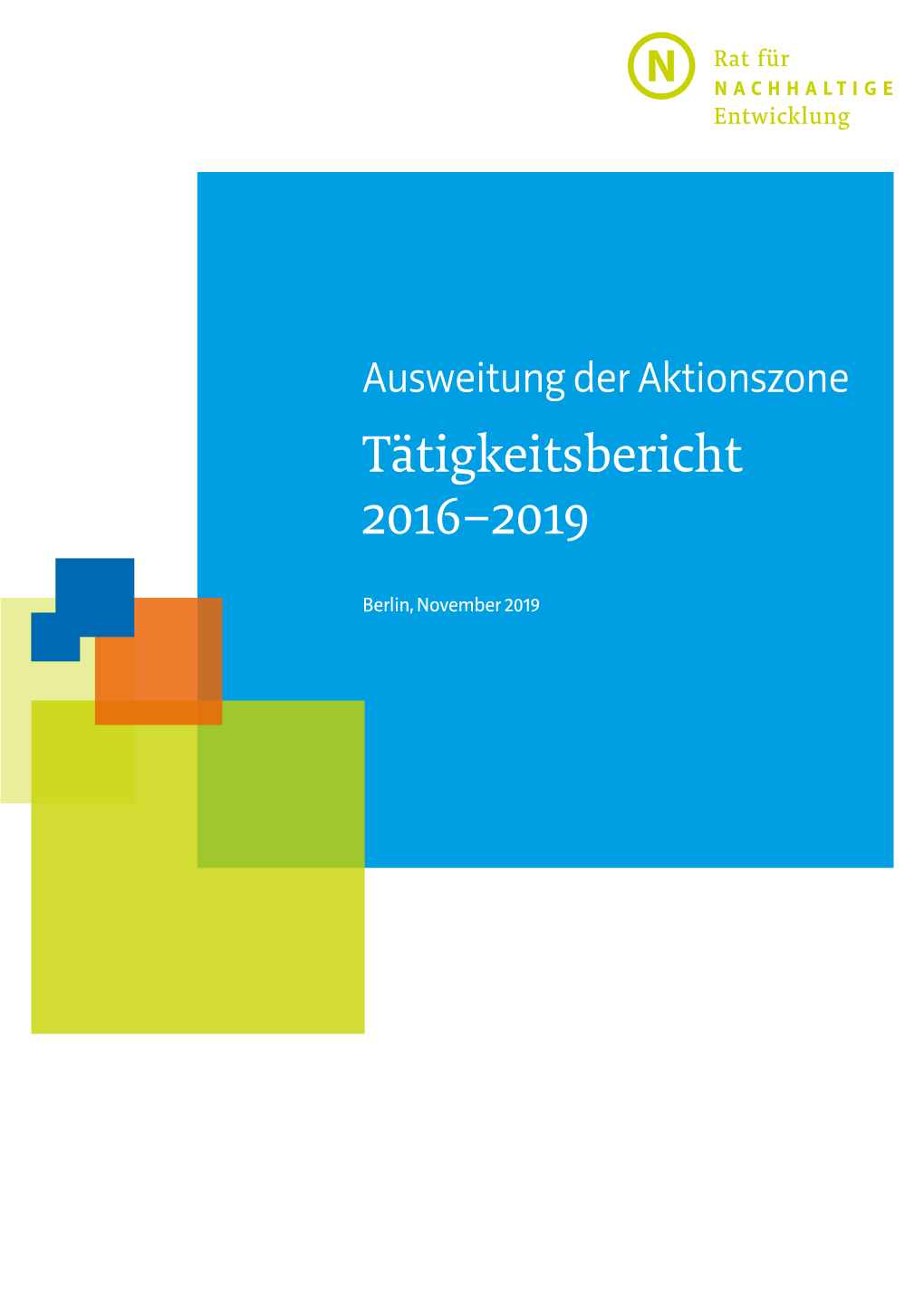 Ausweitung Der Aktionszone Tätigkeitsbericht 2016–2019