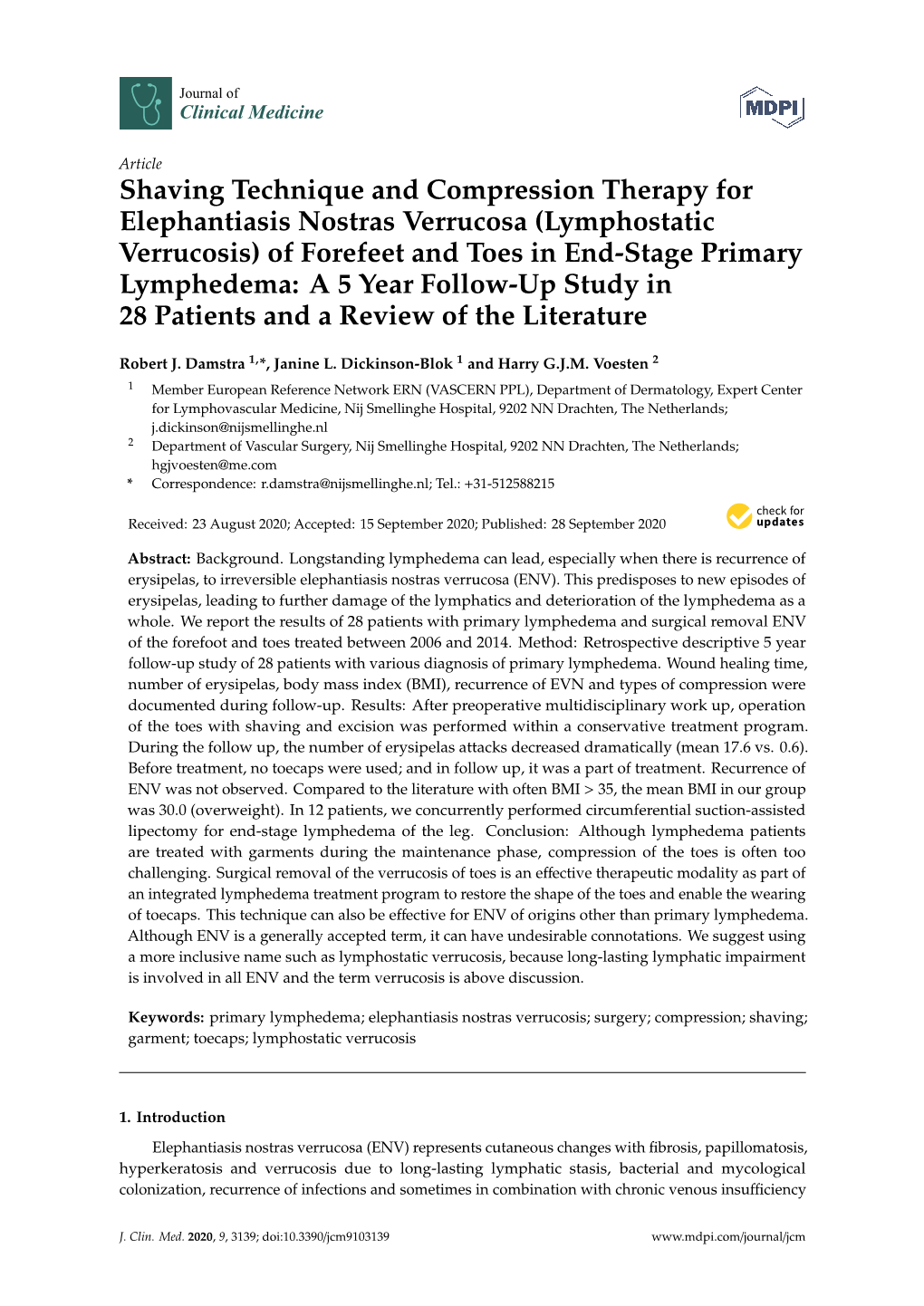 Shaving Technique and Compression Therapy for Elephantiasis Nostras