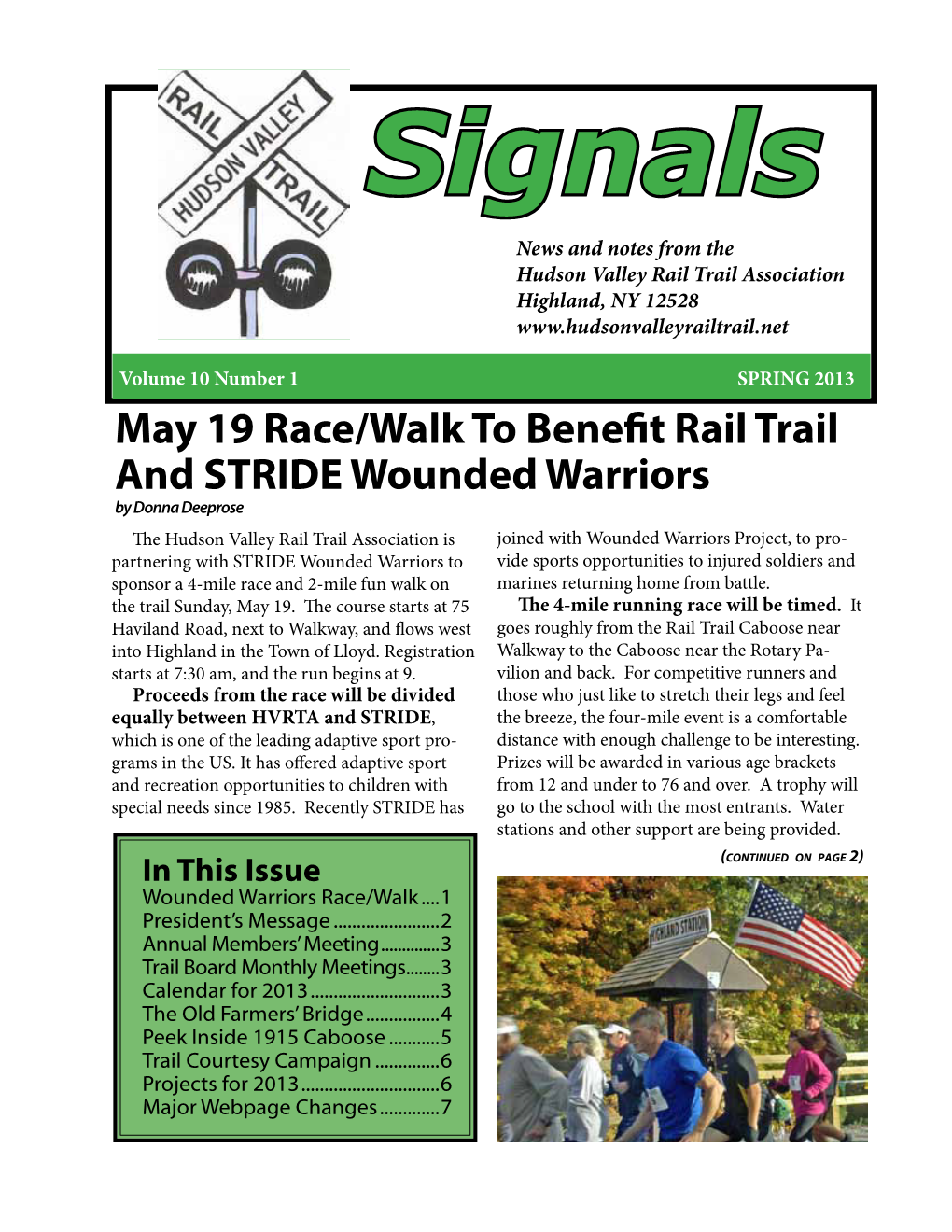 May 19 Race/Walk to Benefit Rail Trail And