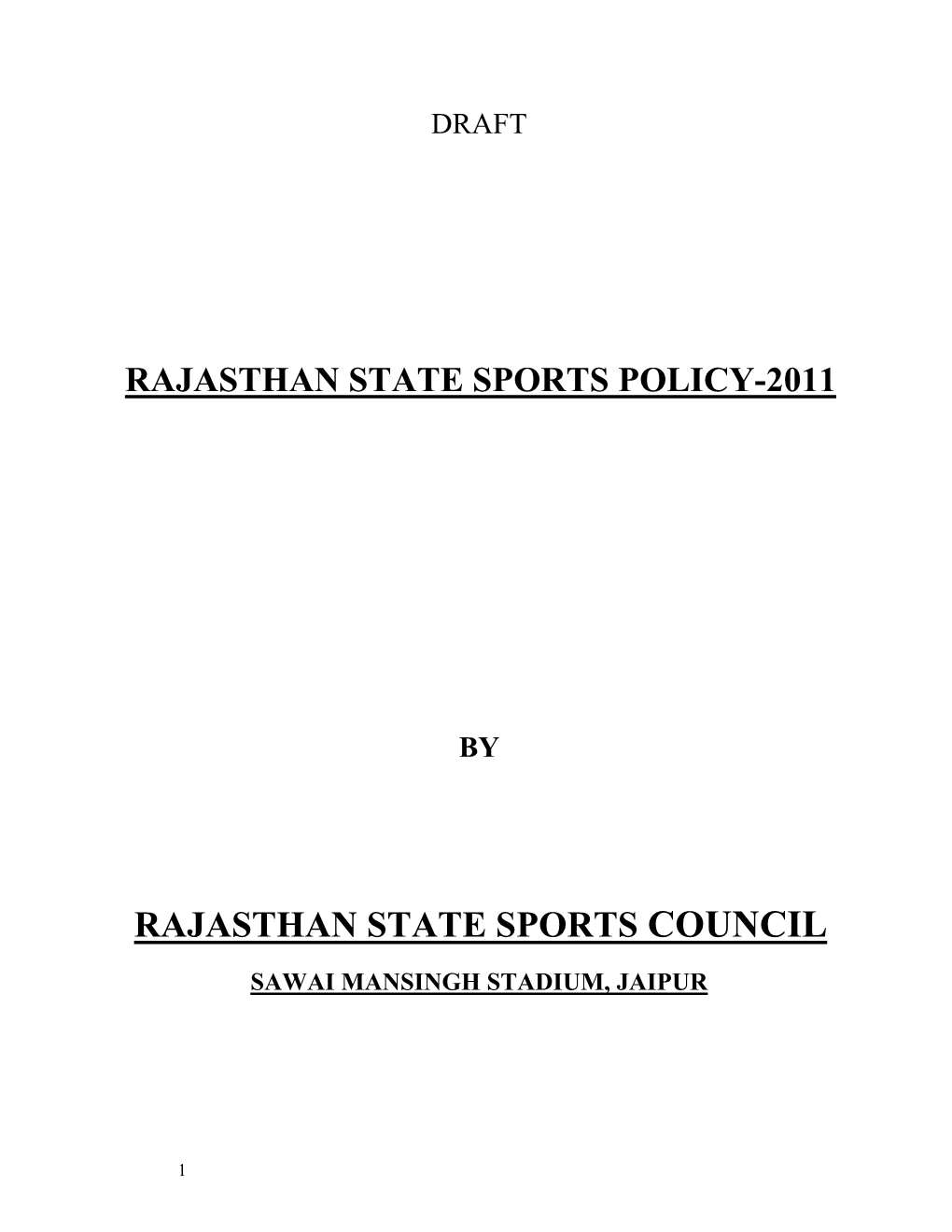 Rajasthan State Sports Council