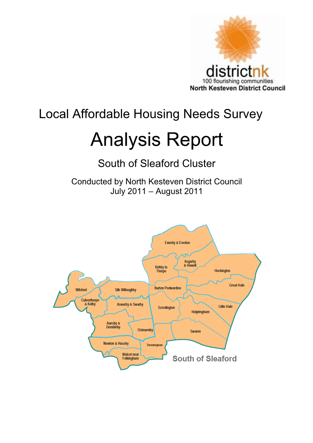 South of Sleaford Cluster Housing Needs Survey Report [Pdf / 642KB]