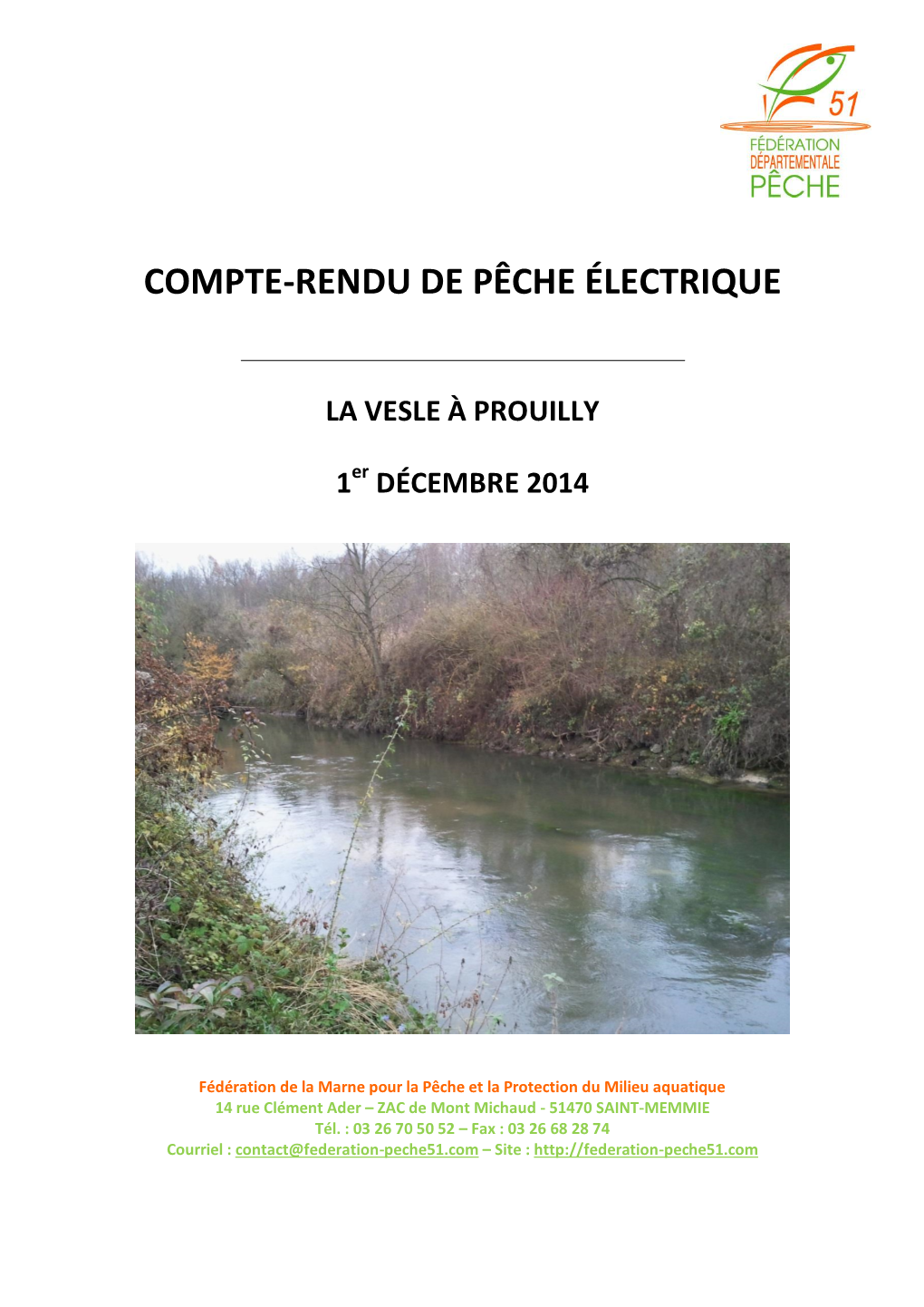 Compte-Rendu De Pêche Électrique