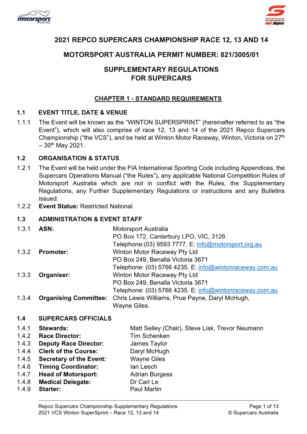 2021 Repco Supercars Championship Race 12, 13 and 14