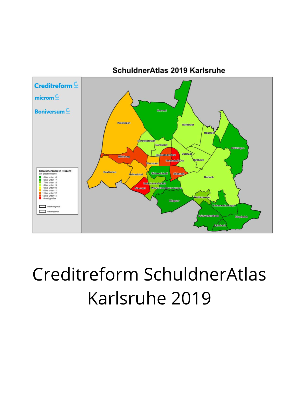 Creditreform Schuldneratlas Karlsruhe 2019