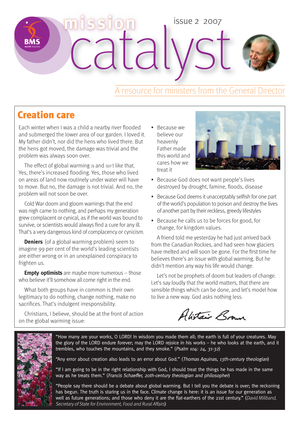 Creation Care Info Sheet (PDF Format