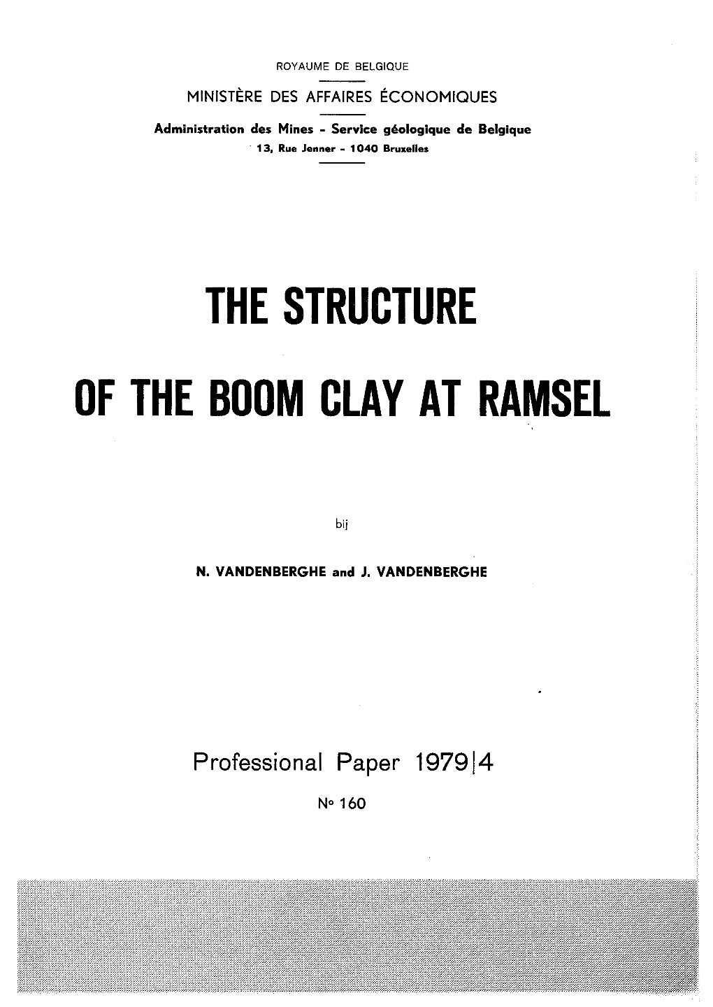 The Structure of the Boom Clay at Ramsel