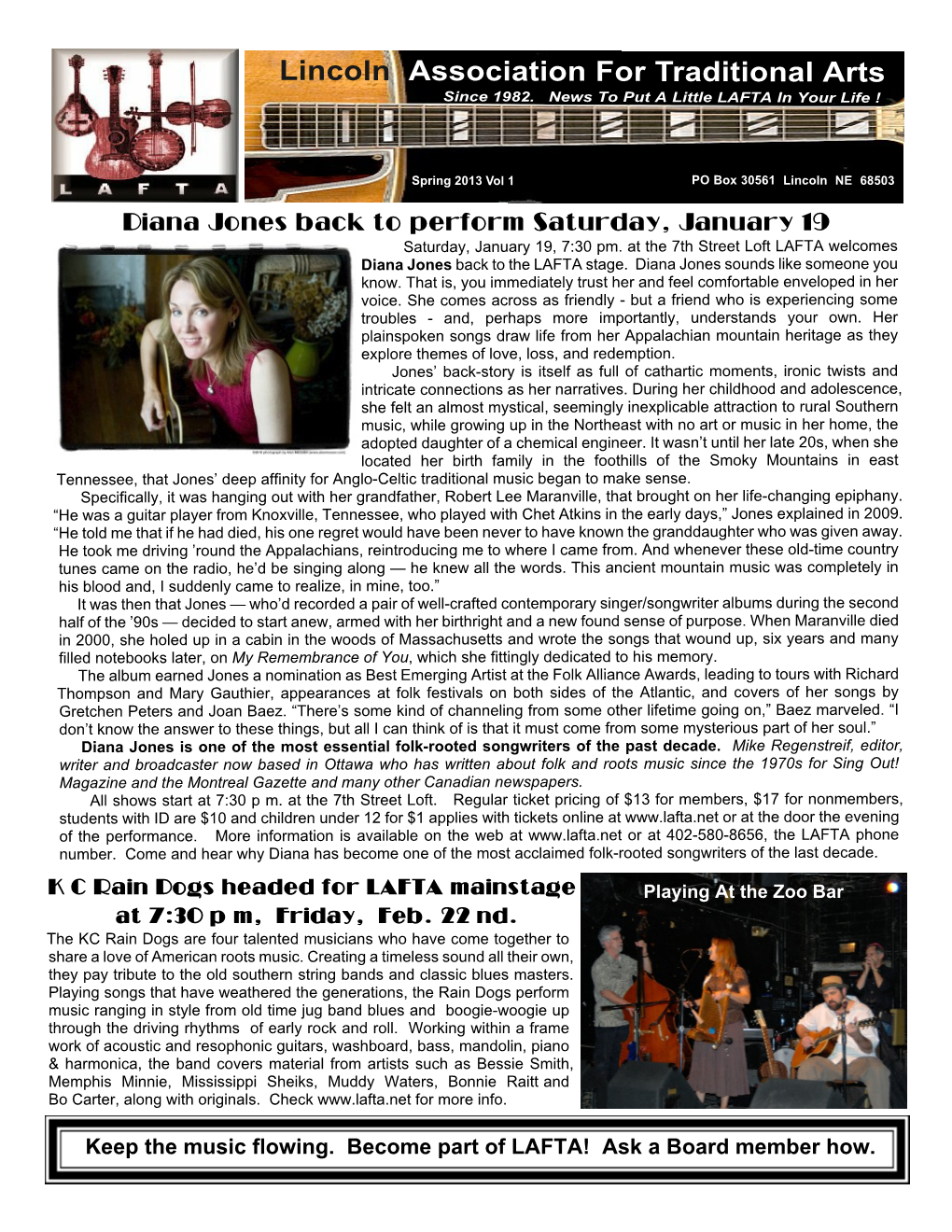 2012-13 Winter Newsletter