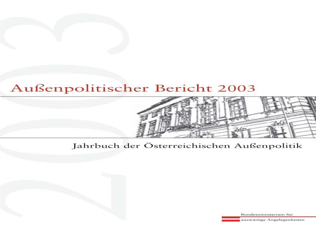 2003Außenpolitischer Bericht Außenpolitischer Bericht 2003