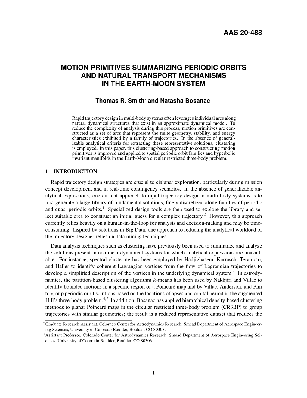 Aas 20-488 Motion Primitives Summarizing Periodic Orbits And
