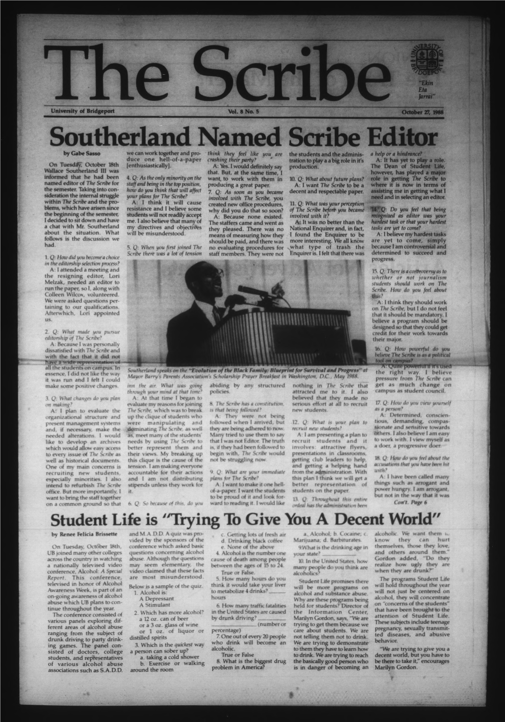Southerland Named Scribe Editor