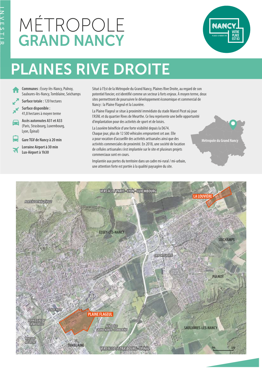 Métropole Grand Nancy Plaines Rive Droite