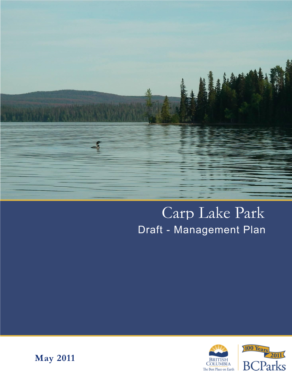 Carp Lake Provincial Park Management Plan Draft