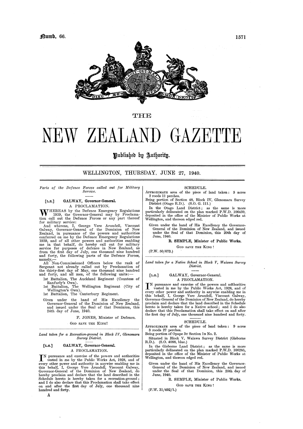 New Zealand Gazette