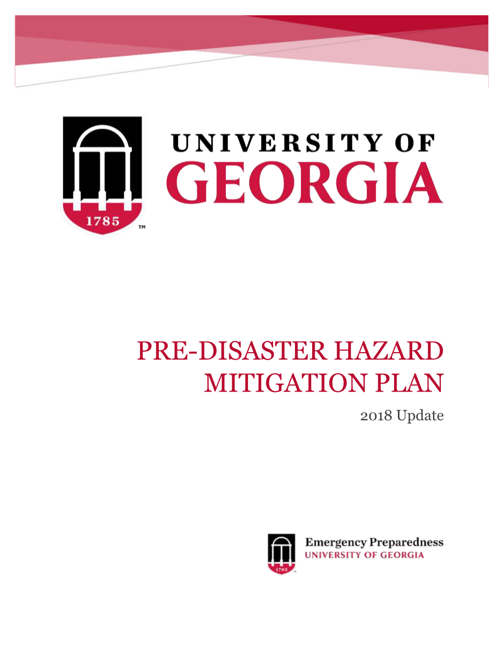 PRE-DISASTER HAZARD MITIGATION PLAN 2018 Update