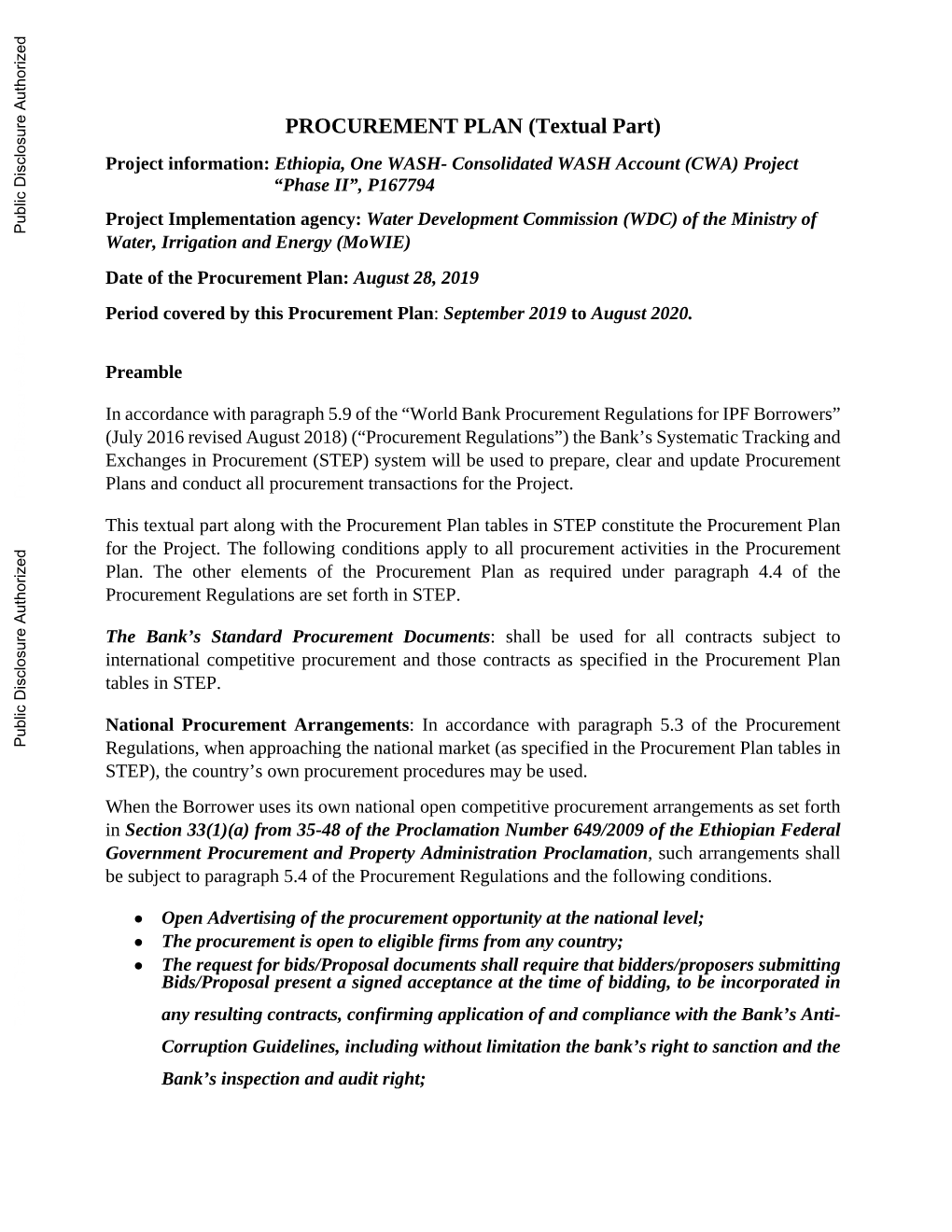 World Bank Document