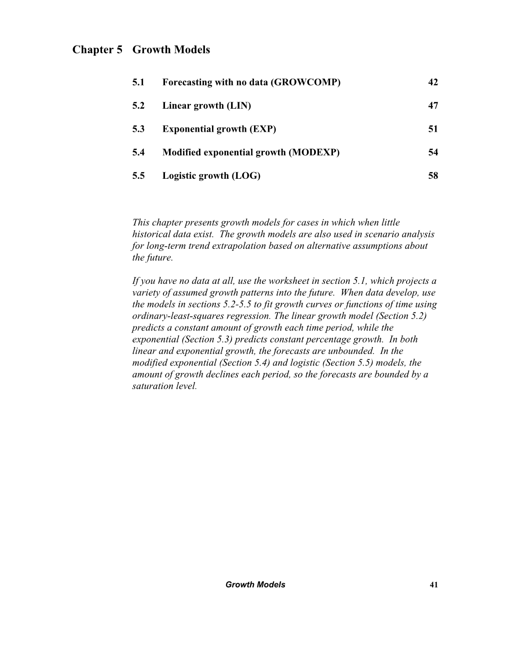 Chapter 5 Growth Models