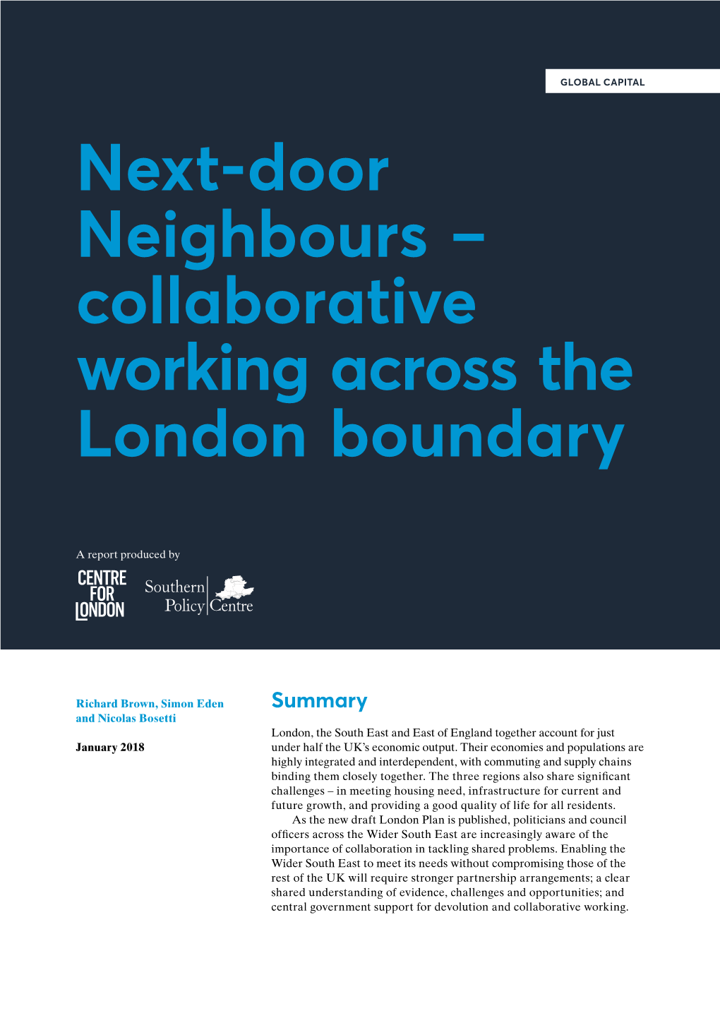 Next-Door Neighbours – Collaborative Working Across the London Boundary