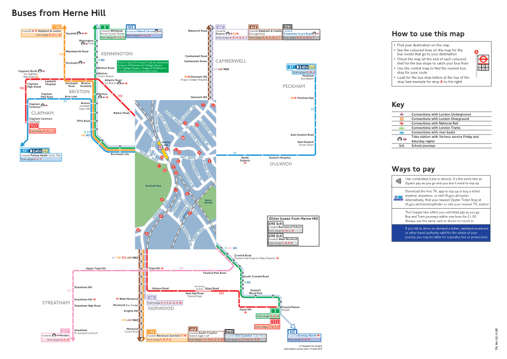 Buses from Herne Hill