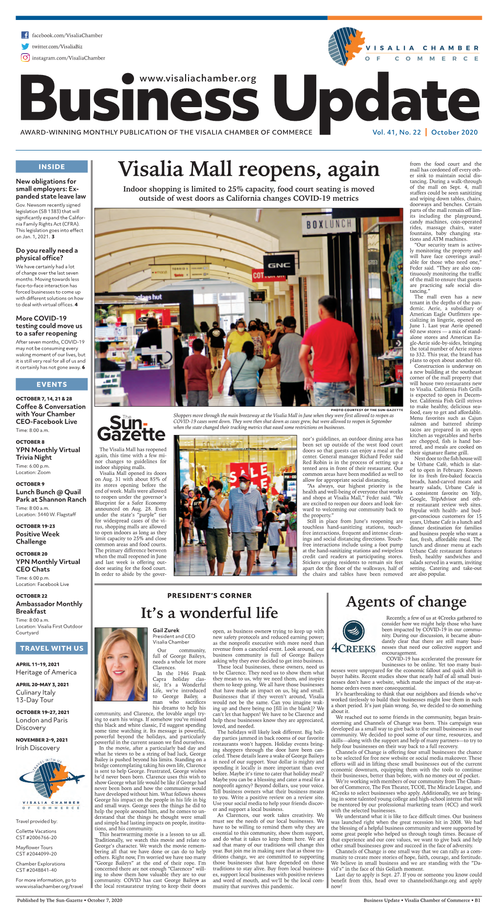 Visalia Mall Reopens, Again Tancing