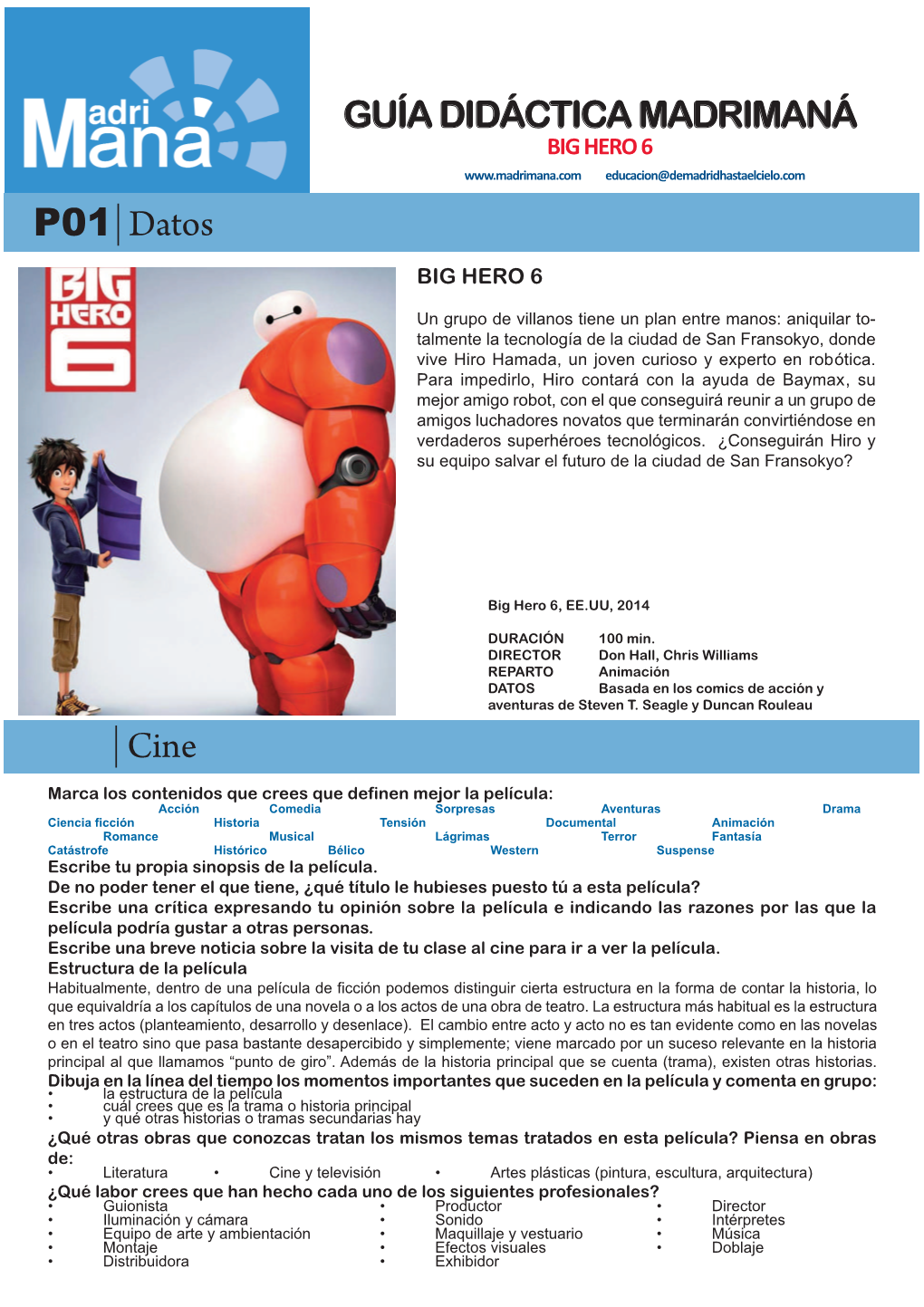 Guia Madrimana Big Hero 6