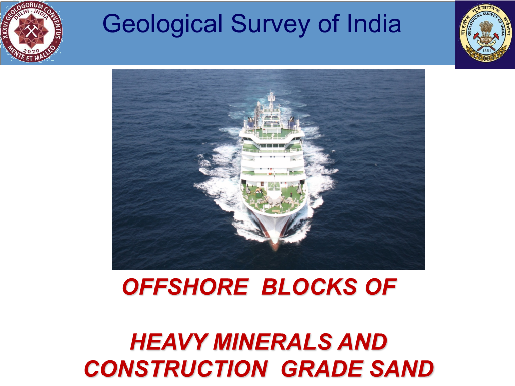 The Data… Geological Survey of India