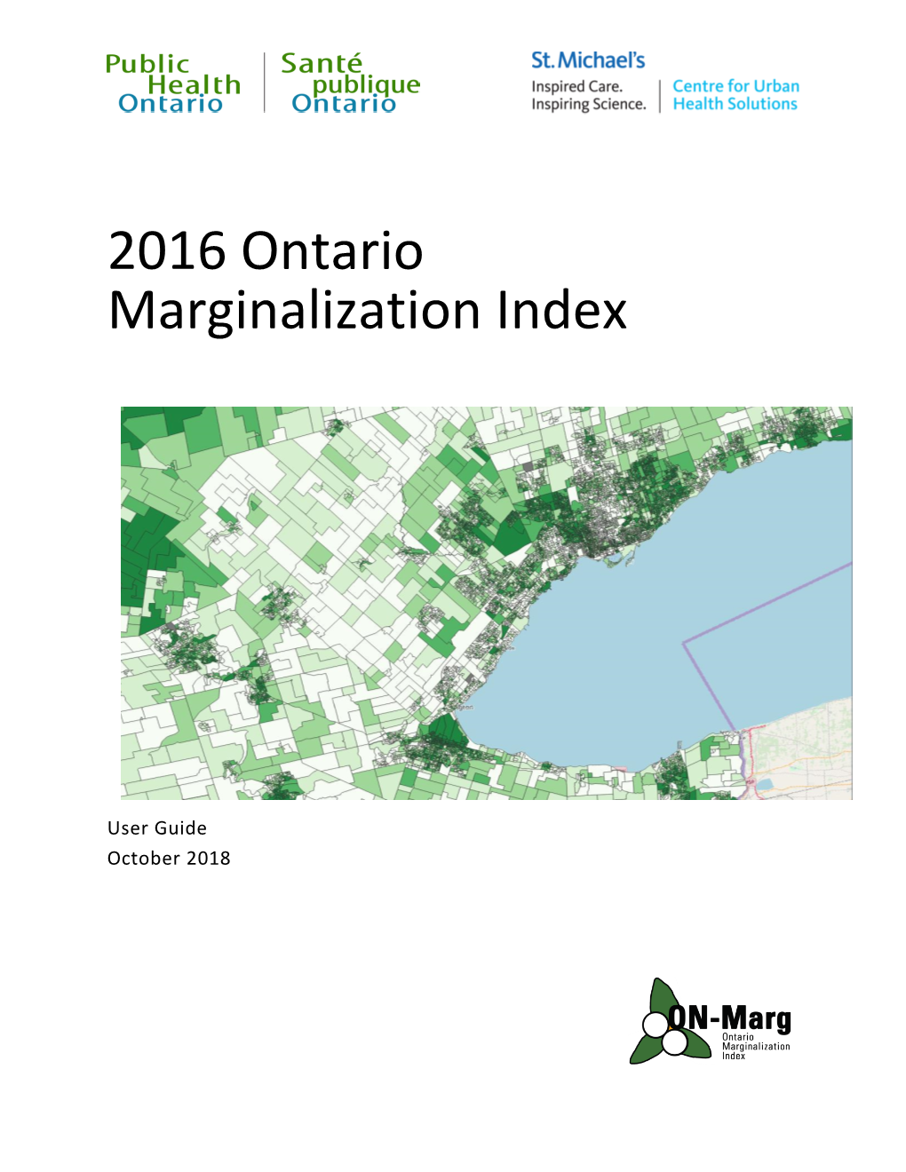 2016 Ontario Marginalization Index