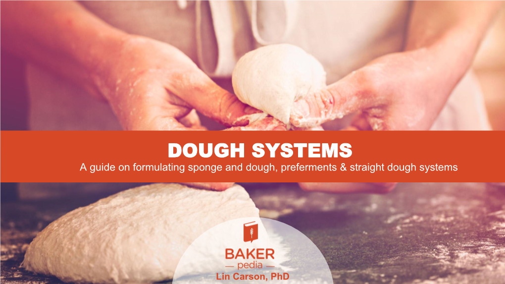 DOUGH SYSTEMS a Guide on Formulating Sponge and Dough, Preferments & Straight Dough Systems