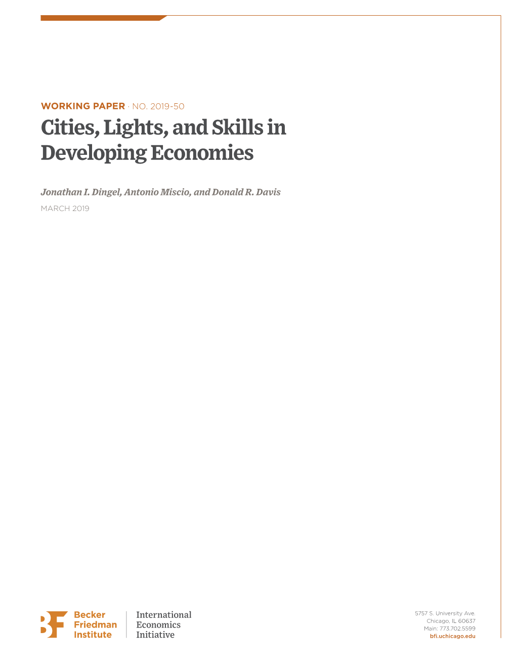 Cities, Lights, and Skills in Developing Economies