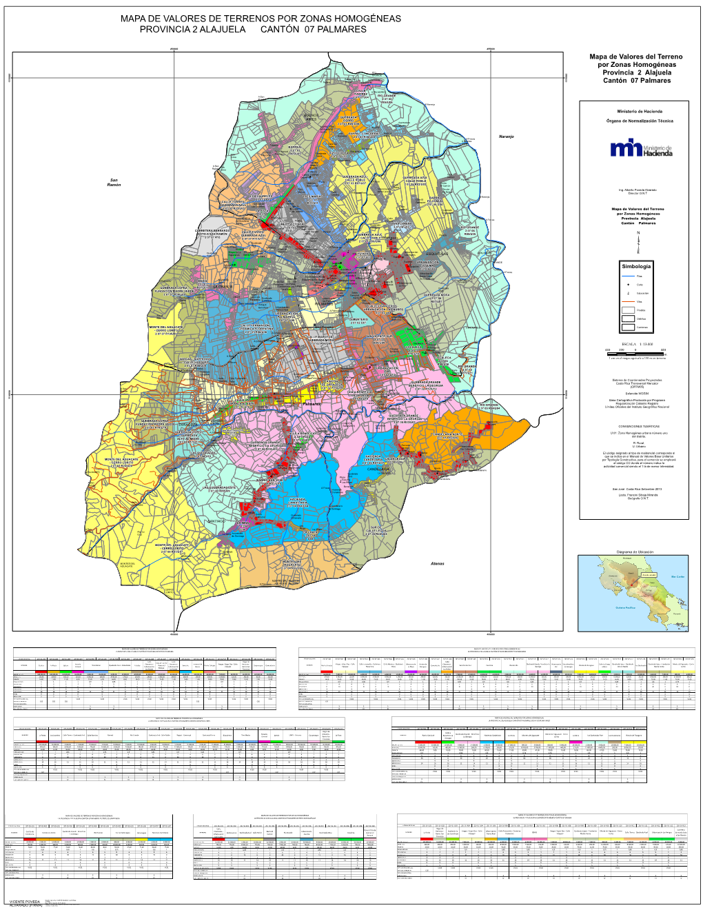 Mapa De Valores Del Terreno Por Zonas Homogéneas Provincia 2