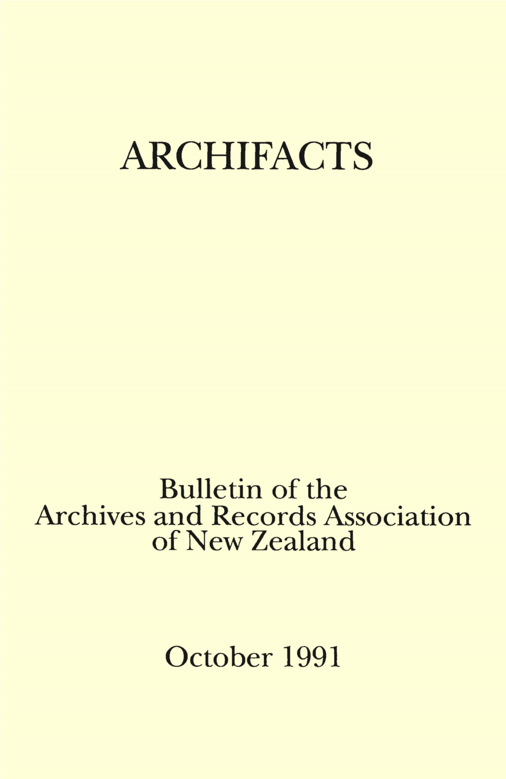 1991 Archifacts