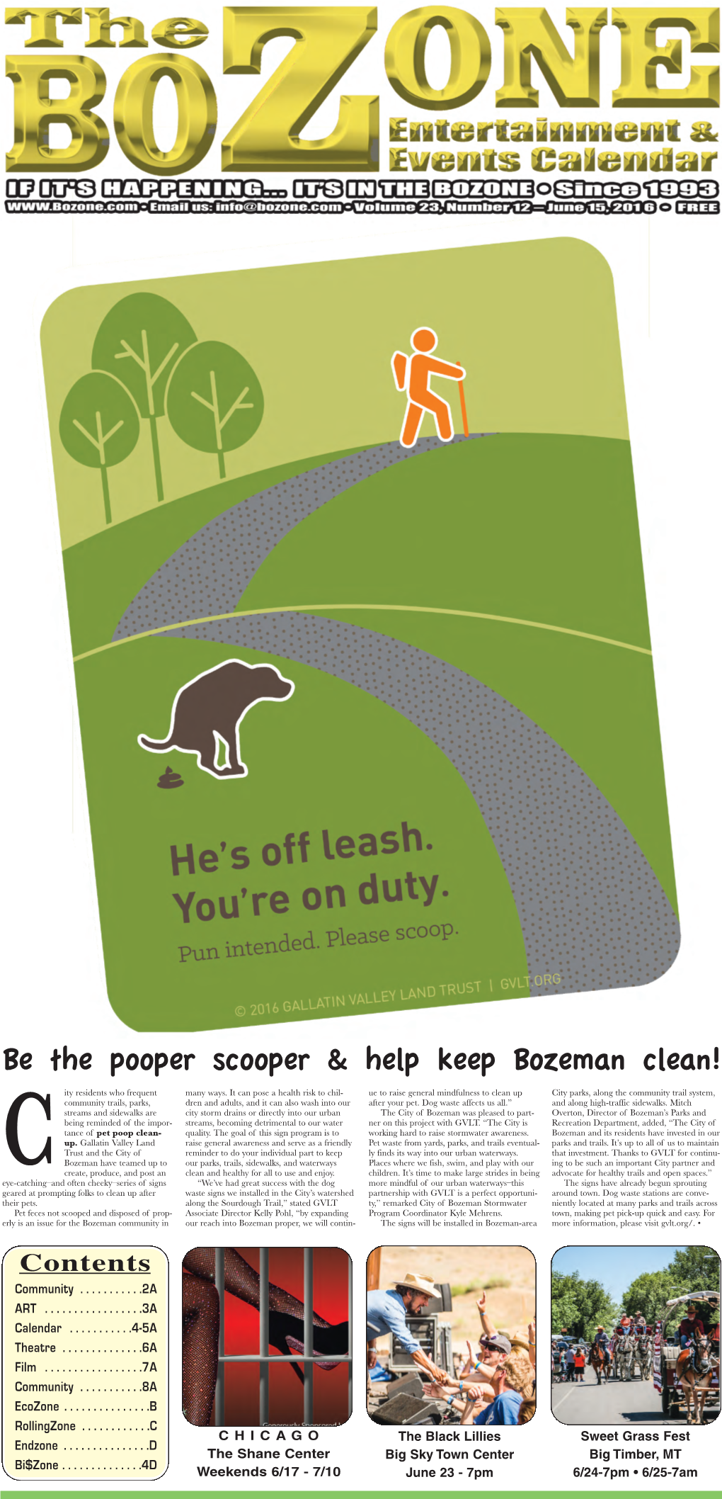 Cbe the Pooper Scooper & Help Keep Bozeman Clean!