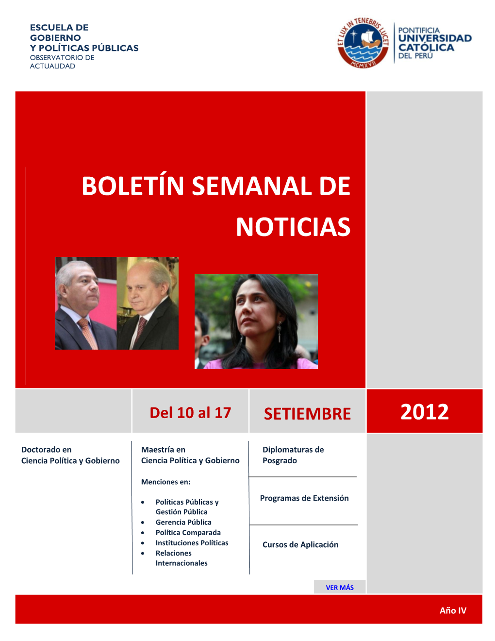 Boletín Semanal De Noticias