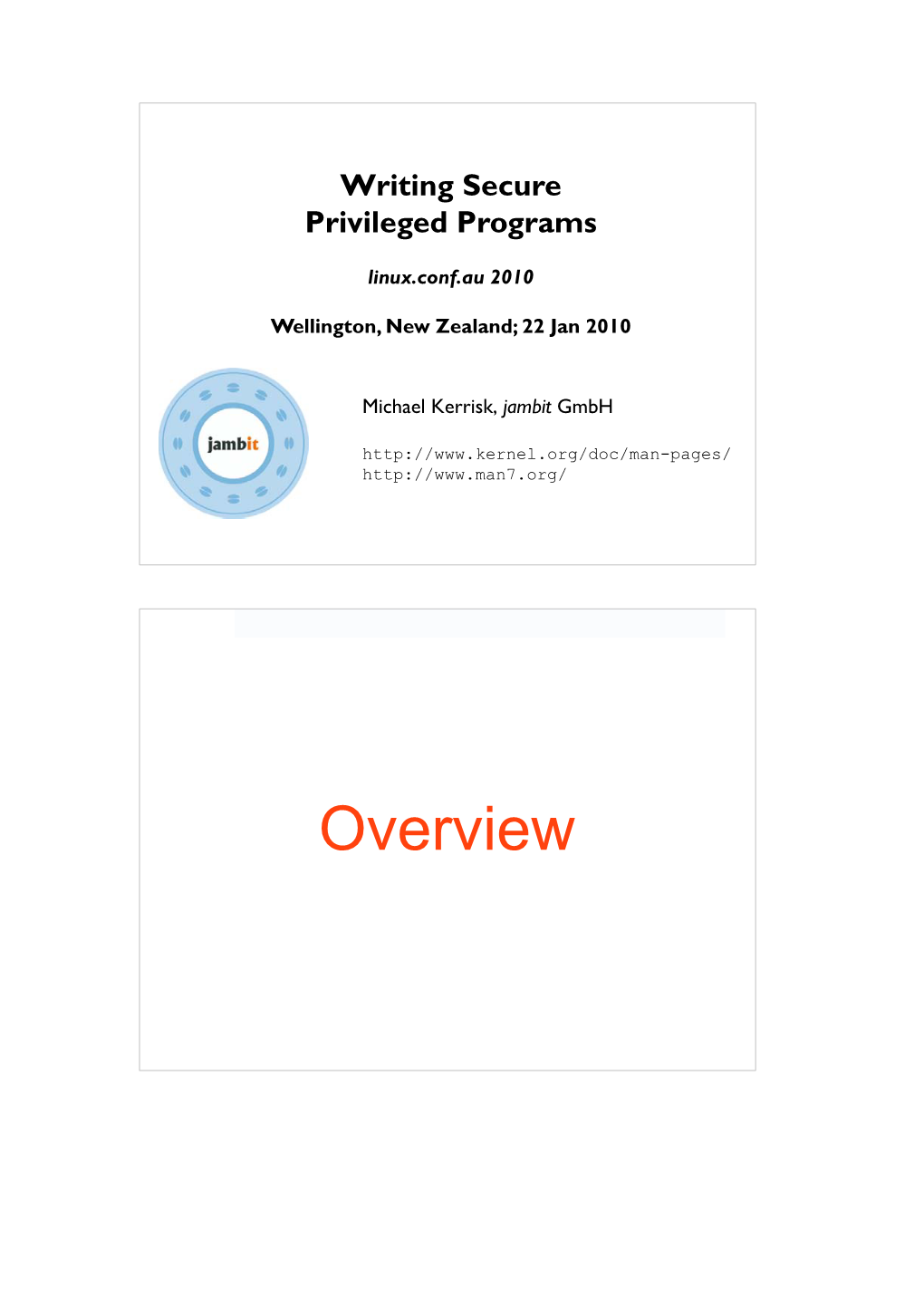 Writing Secure Privileged Programs