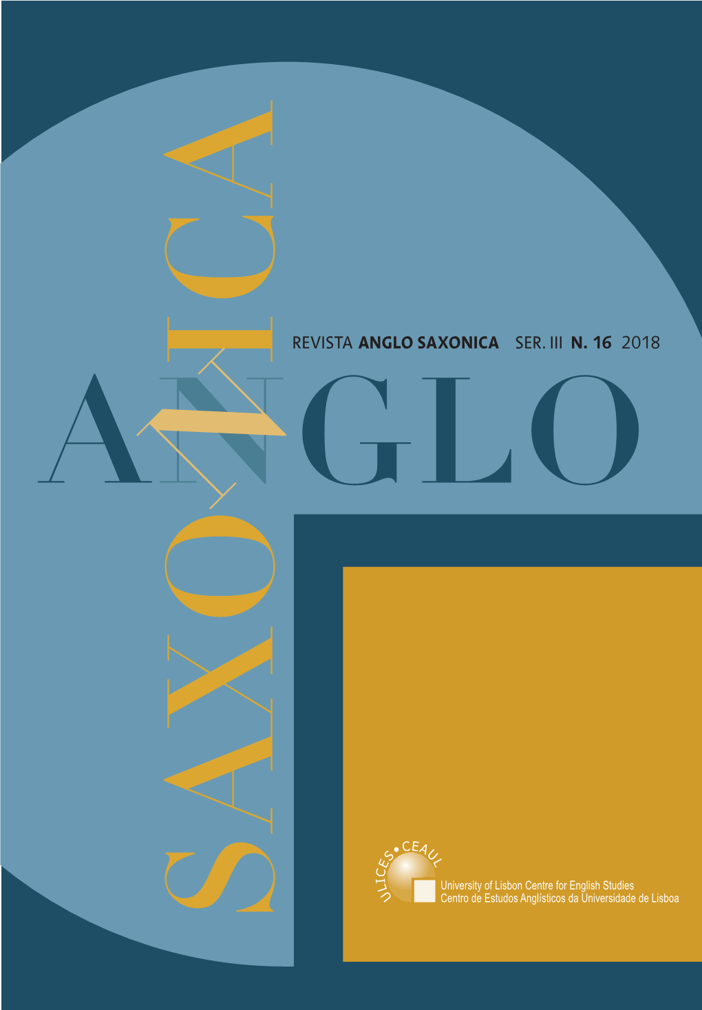 Revista Anglo Saxonica Ser. Iii N. 16 2018 a Nnglo Saxo Ica Anglo Saxonica Ser